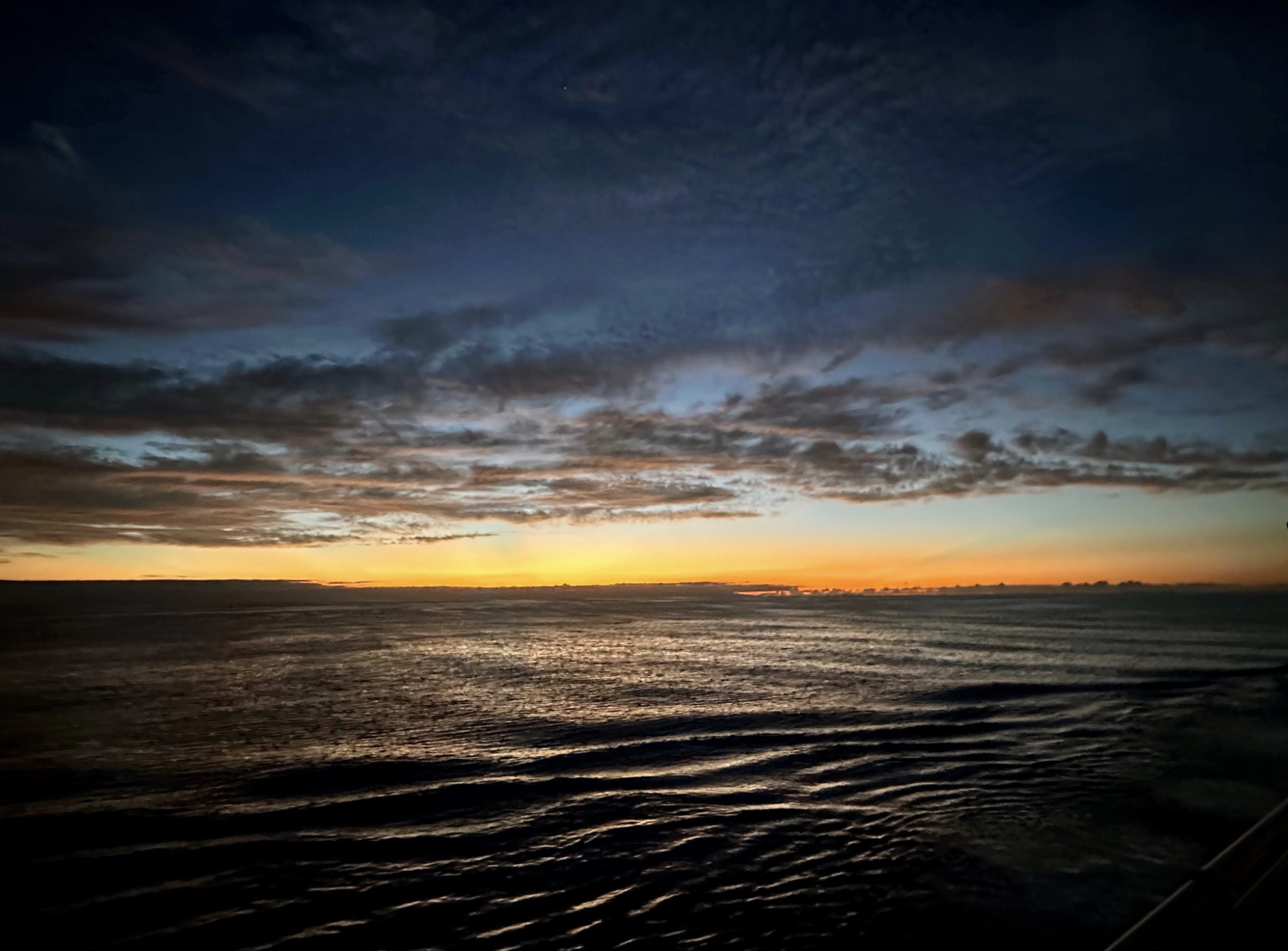 Sunset over the Caribbean