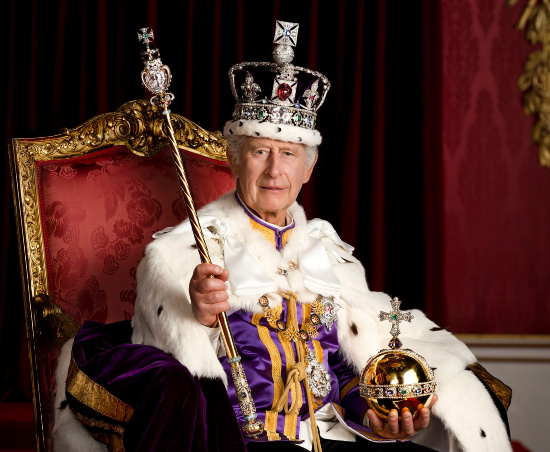 King Charles III in all his kingly excess 
