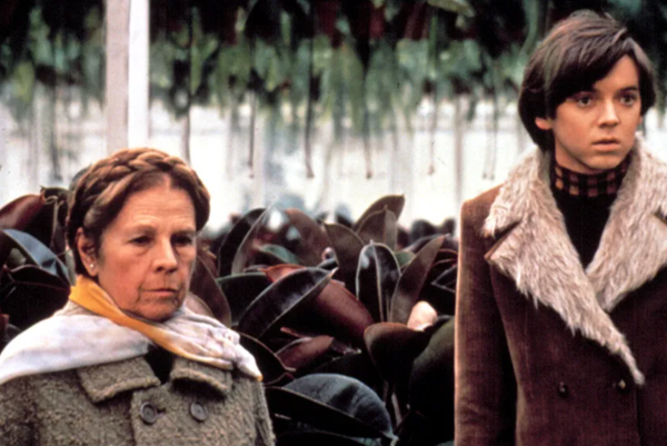 Ruth Gordon and Bud Cort in "Harold and Maude"