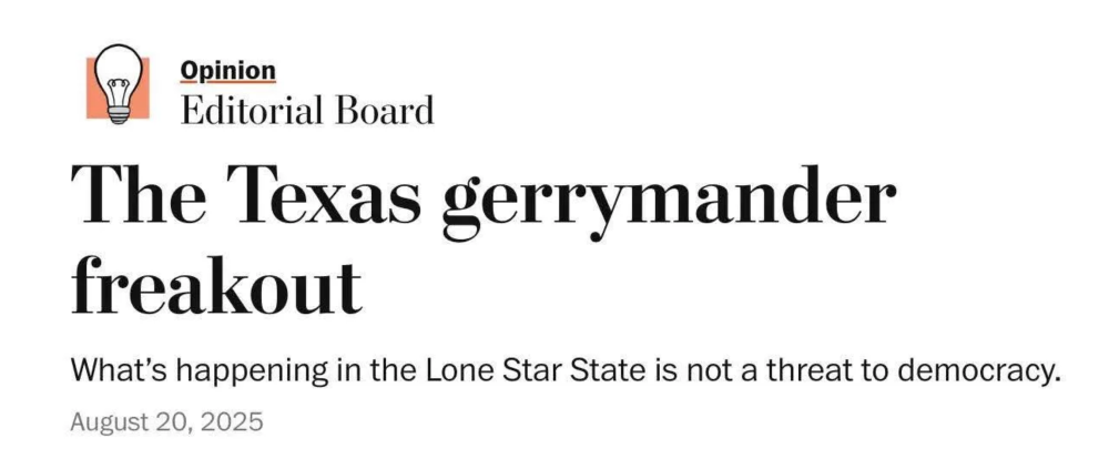 Opinion from the Washington Post Editorial Board: What's happening in the Lone Star State is not a threat to democracy