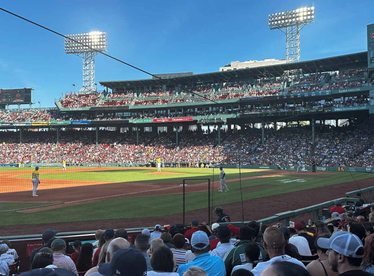 View from our seats