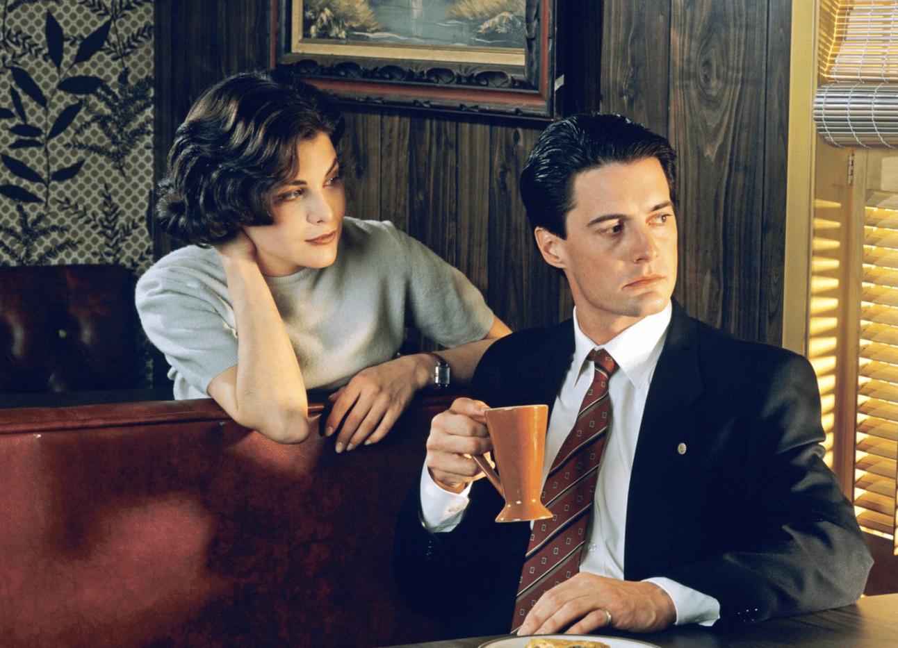 Sherilyn Fenn and Kyly McLaughlin from "Twin Peaks"