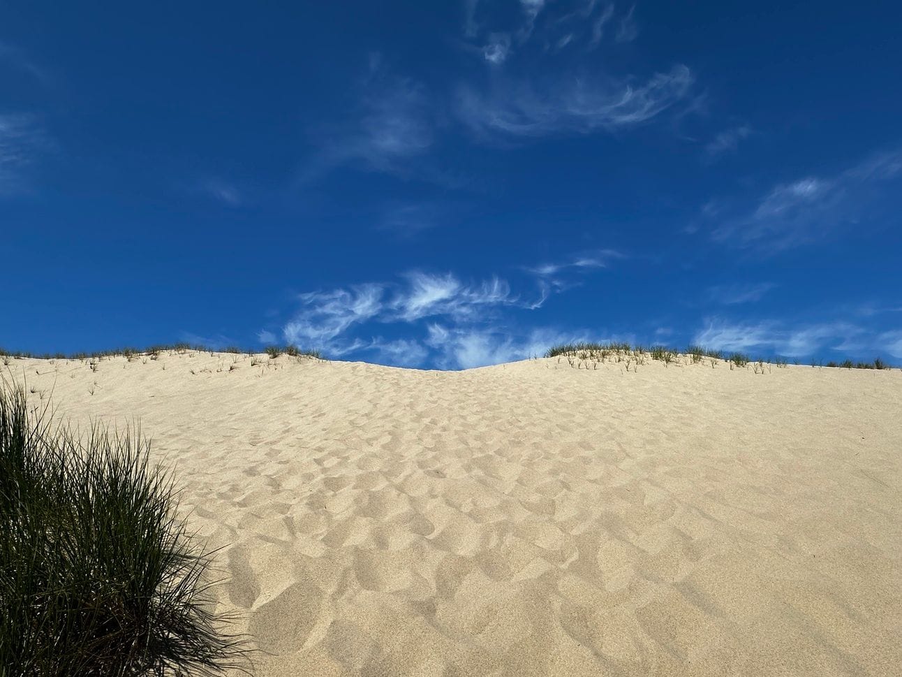 Not exactly Lake District fells, but they were pretty high and sand is hard to climb.
