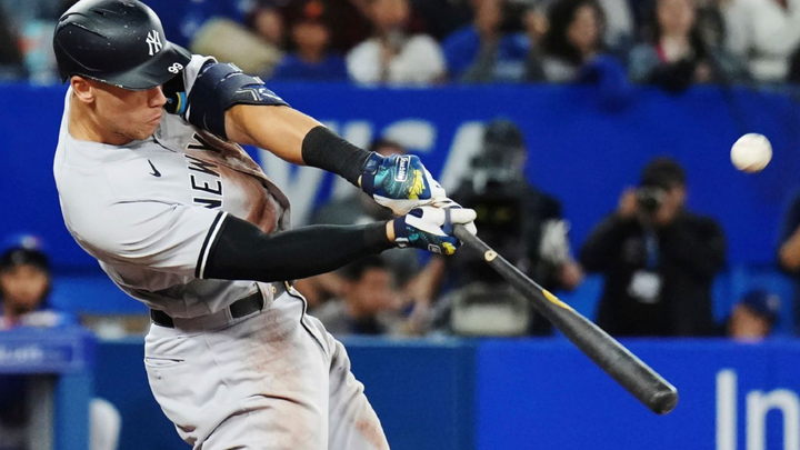 Aaron Judge connecting for a home run