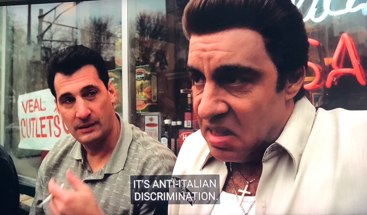 Silvio from "The Sopranos" saying "It's Anti-Italian discrimination" 