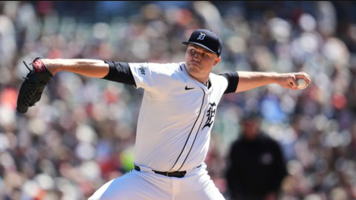 Tarik Skubal in mid-pitch