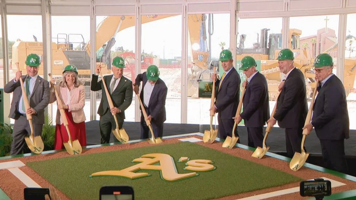 Groundbreaking ceremony for the A's new park in Las Vegas