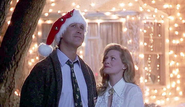 Chevy Chase and Beverly D'Angelo from "Christmas Vacation"