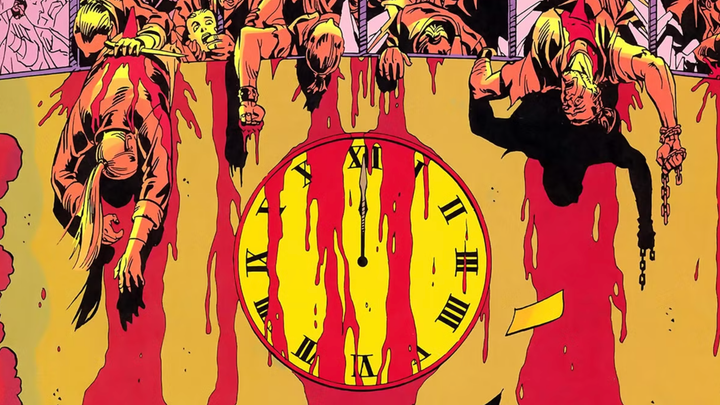 Doomsday clock from "Watchmen"