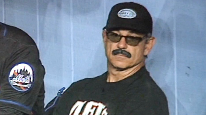 Bobby Valentine in his fake mustache in 1999