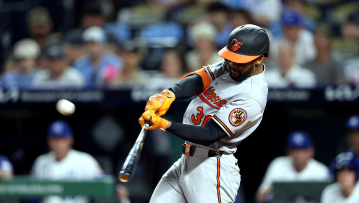 Leody Taveras hitting a grand slam