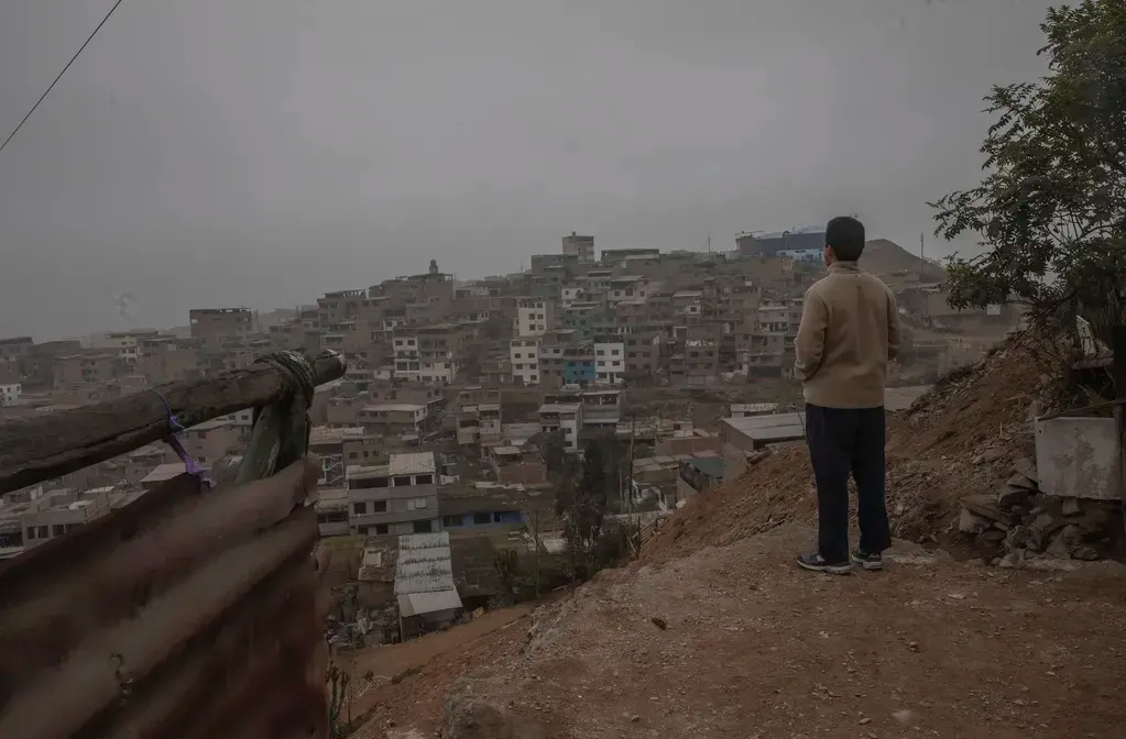 A man looking at the city.