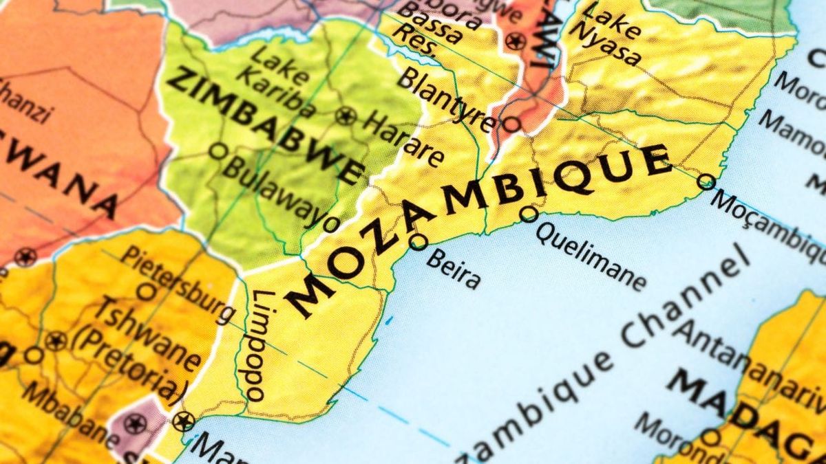 mapa Moçambique