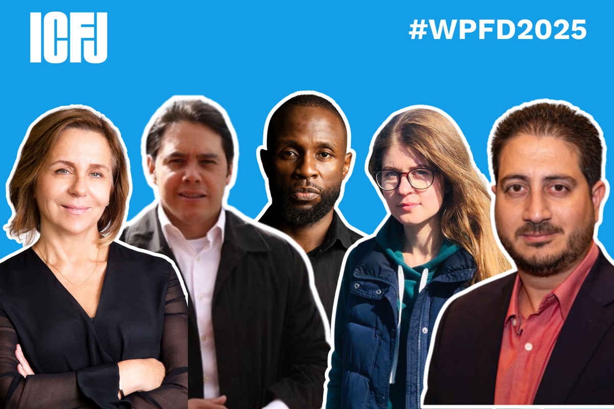 Left to right: Rana Sabbagh, Carlos Eduardo Huertas, John-Allan Namu, Anastasia Rudenko, José J. Nieves