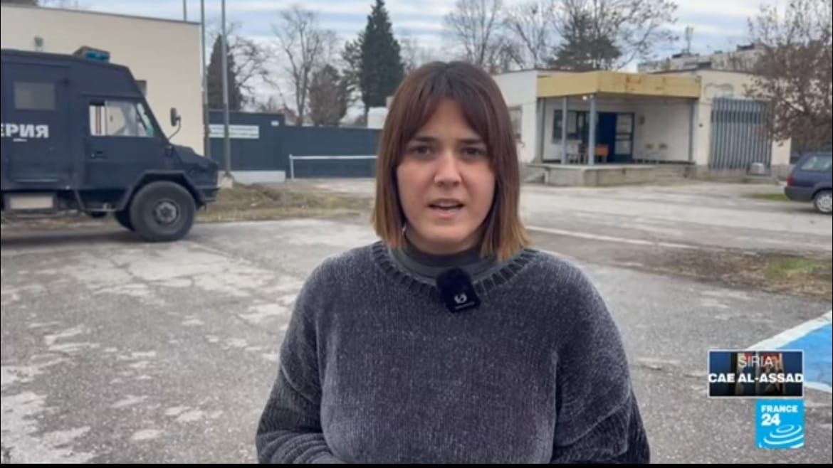 Marta reporting about the Balkan route.