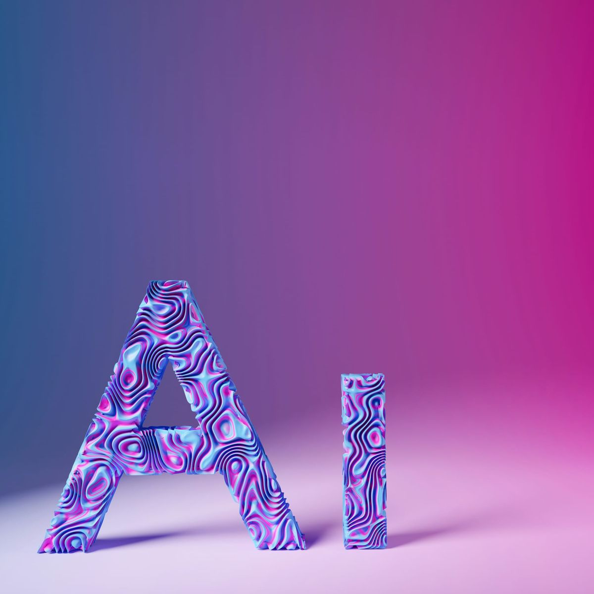 The letters AI
