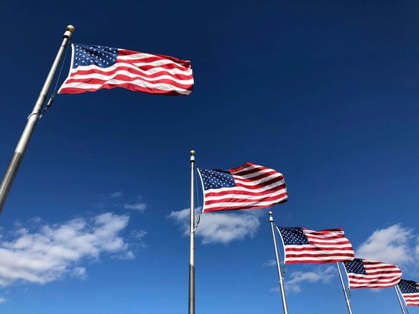 US flags