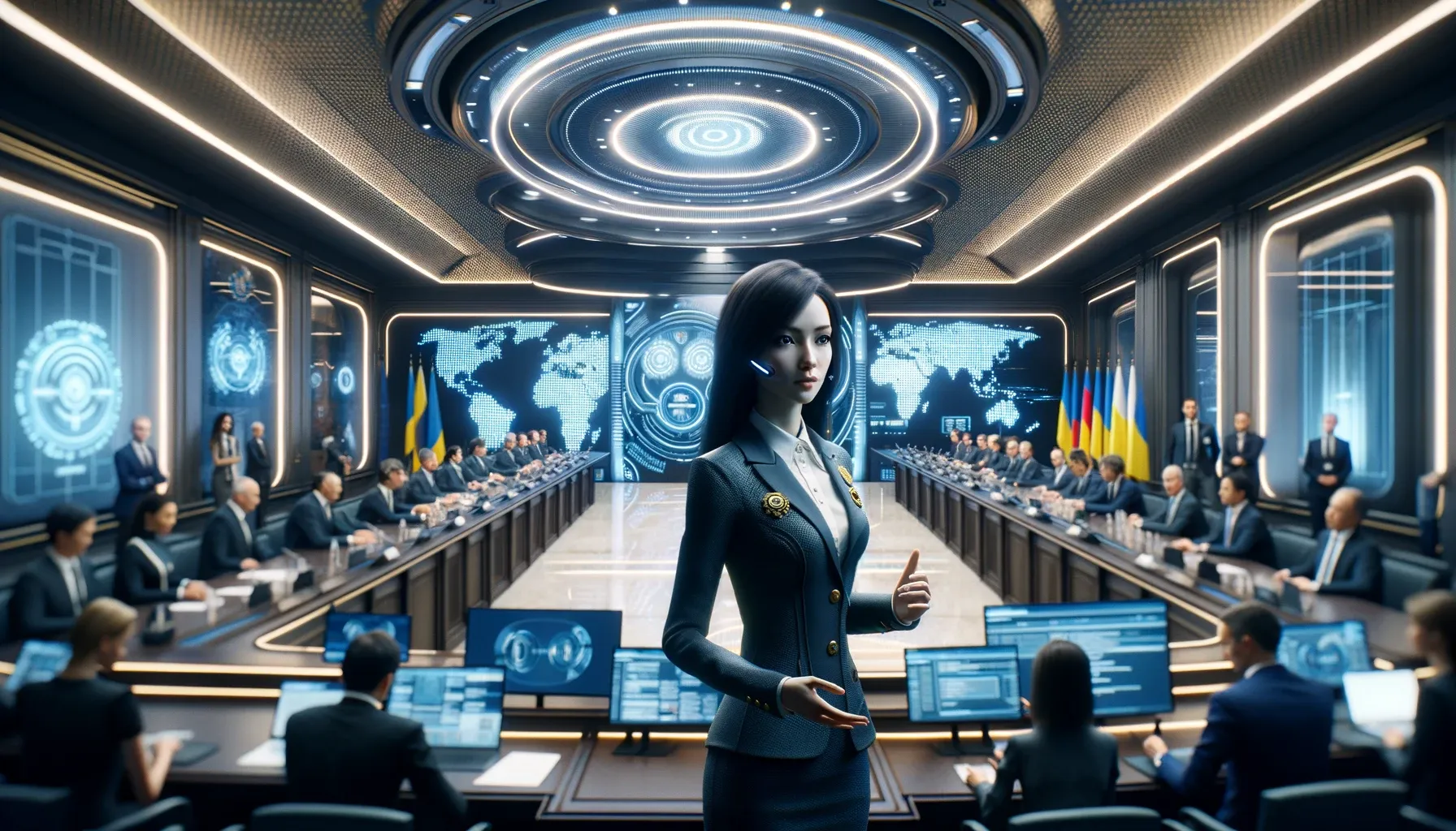 Ukraina Välisministeerium esitleb tehnoloogilist läbimurret: AI-genereeritud pressiesindaja Victoria Shi