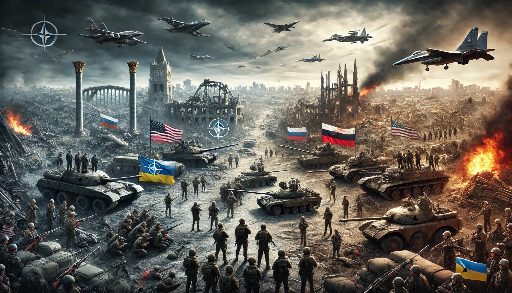 Kolmanda maailmasõja tüüpi sõda Ukraina territooriumil: Lääne maailm ja NATO vs Venemaa, Hiina ja Põhja-Korea