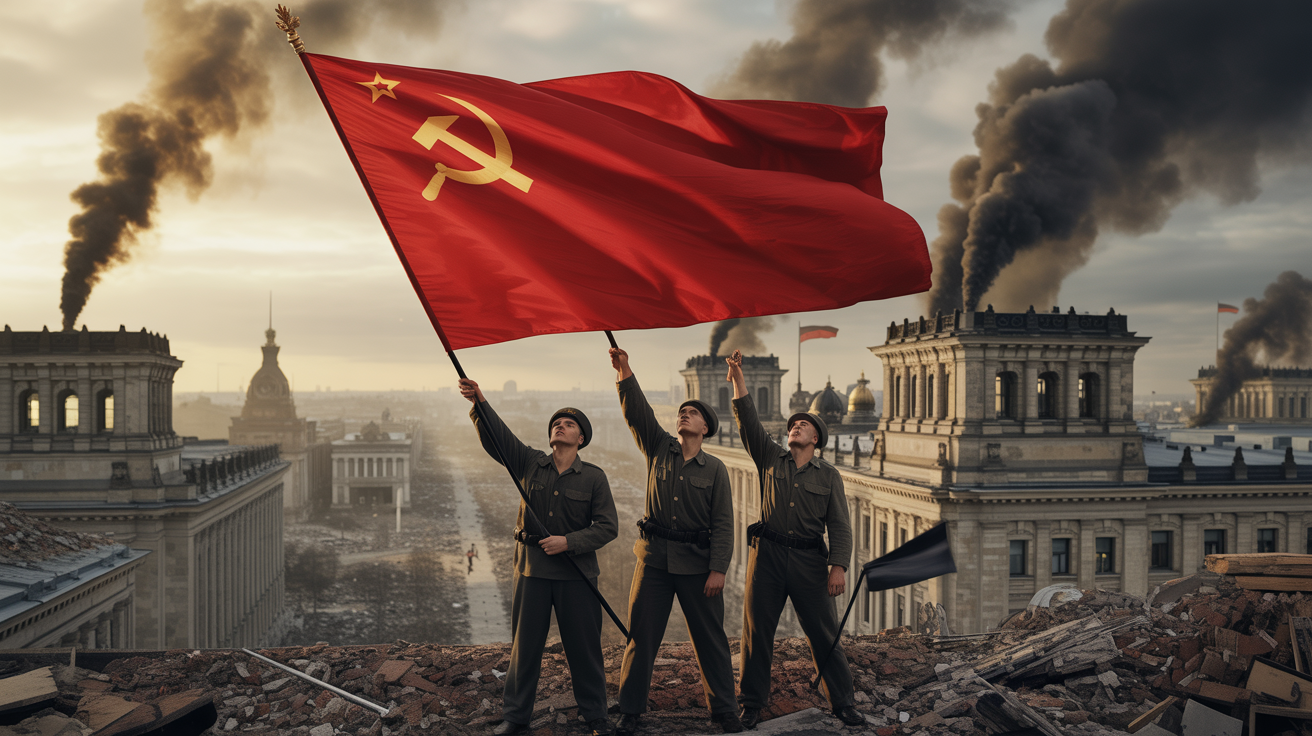 2. mai 1945 — päev, mil Nõukogude punane lipp tõusis Reichstagi varemetele.