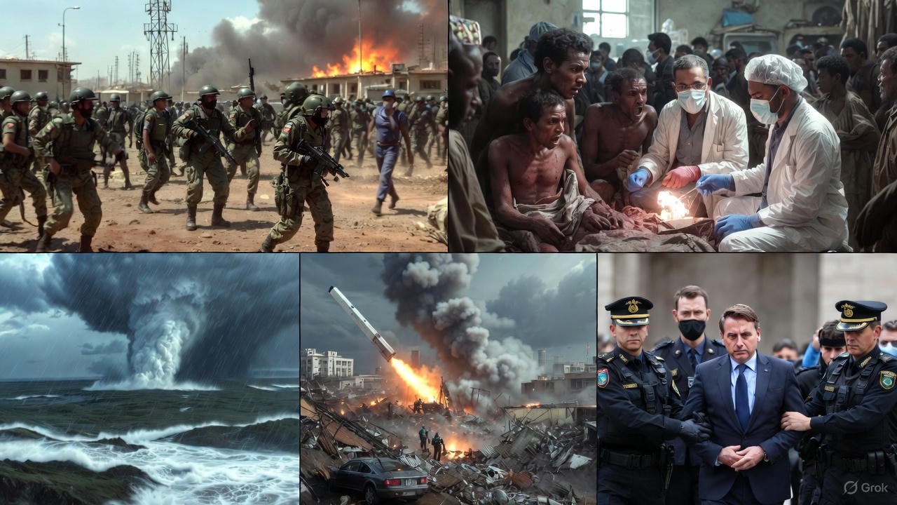 Maailma raputavad uudised: Geopoliitilised kriisid, looduskatastroofid ja terviseohud 25. novembril 2025