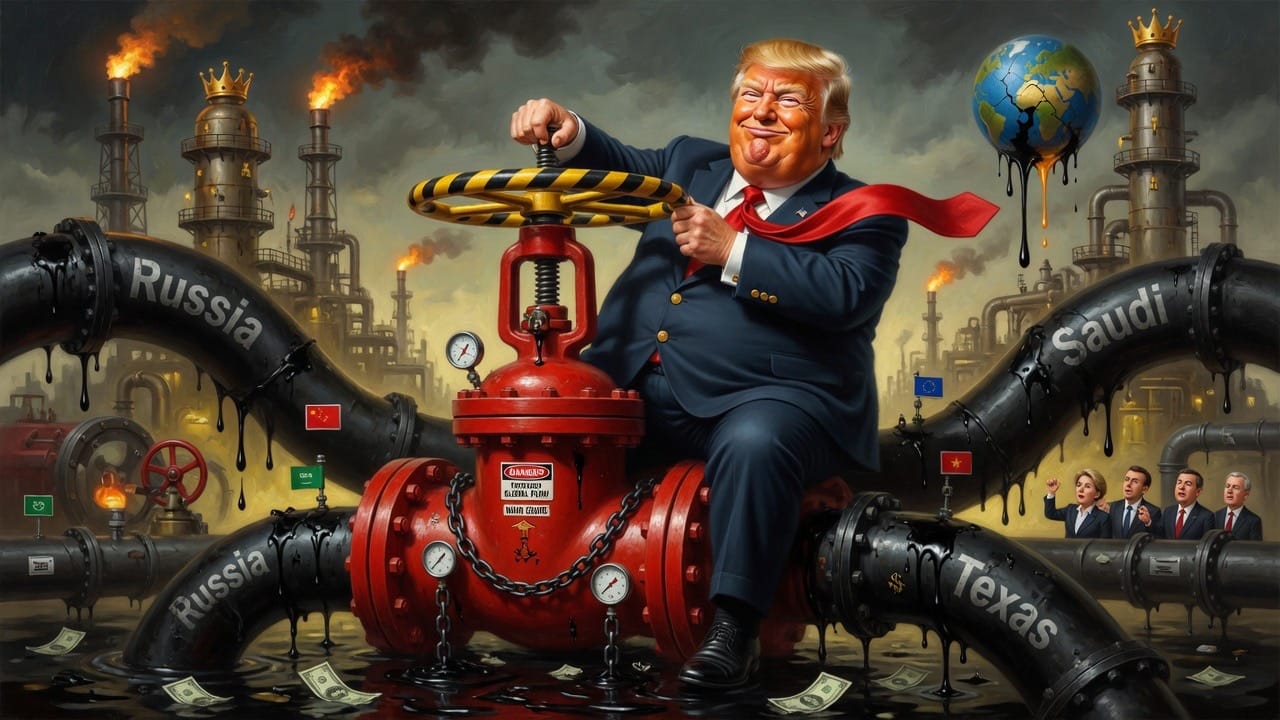 Maailma korrapidaja keelab, käsib, poob ja laseb — naftakraan avaneb ainult siis, kui Washingtonil on kasulik