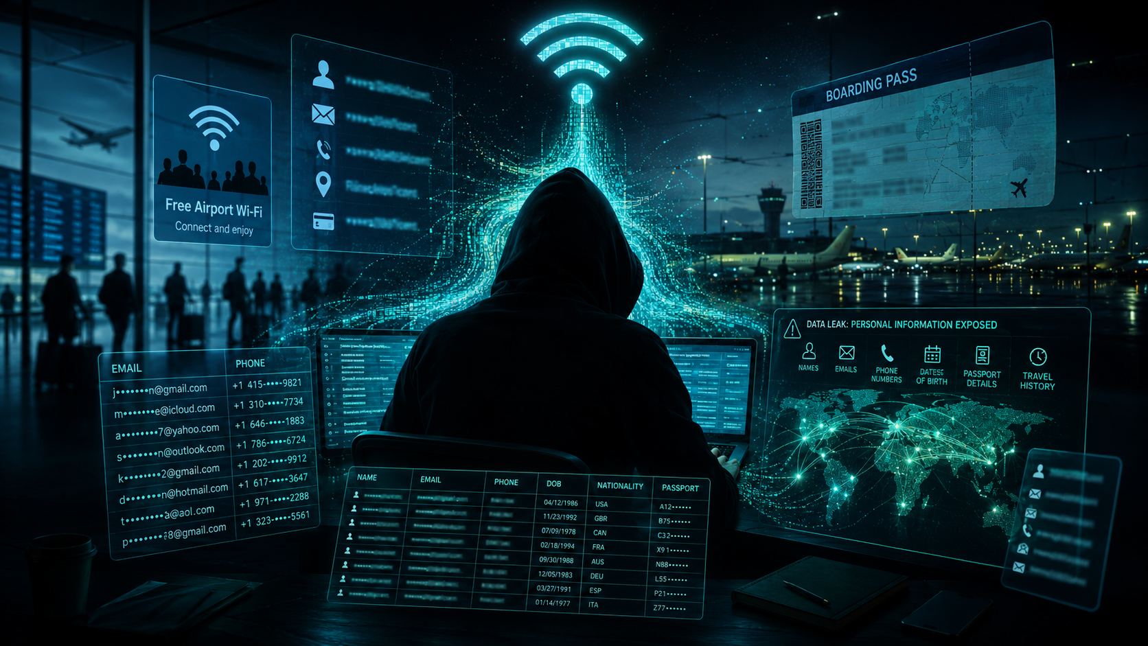Manchesteri lennujaamadest lekkis 8,7 miljoni inimese andmeid — paljud andsid need tasuta Wi-Fi kasutamisel