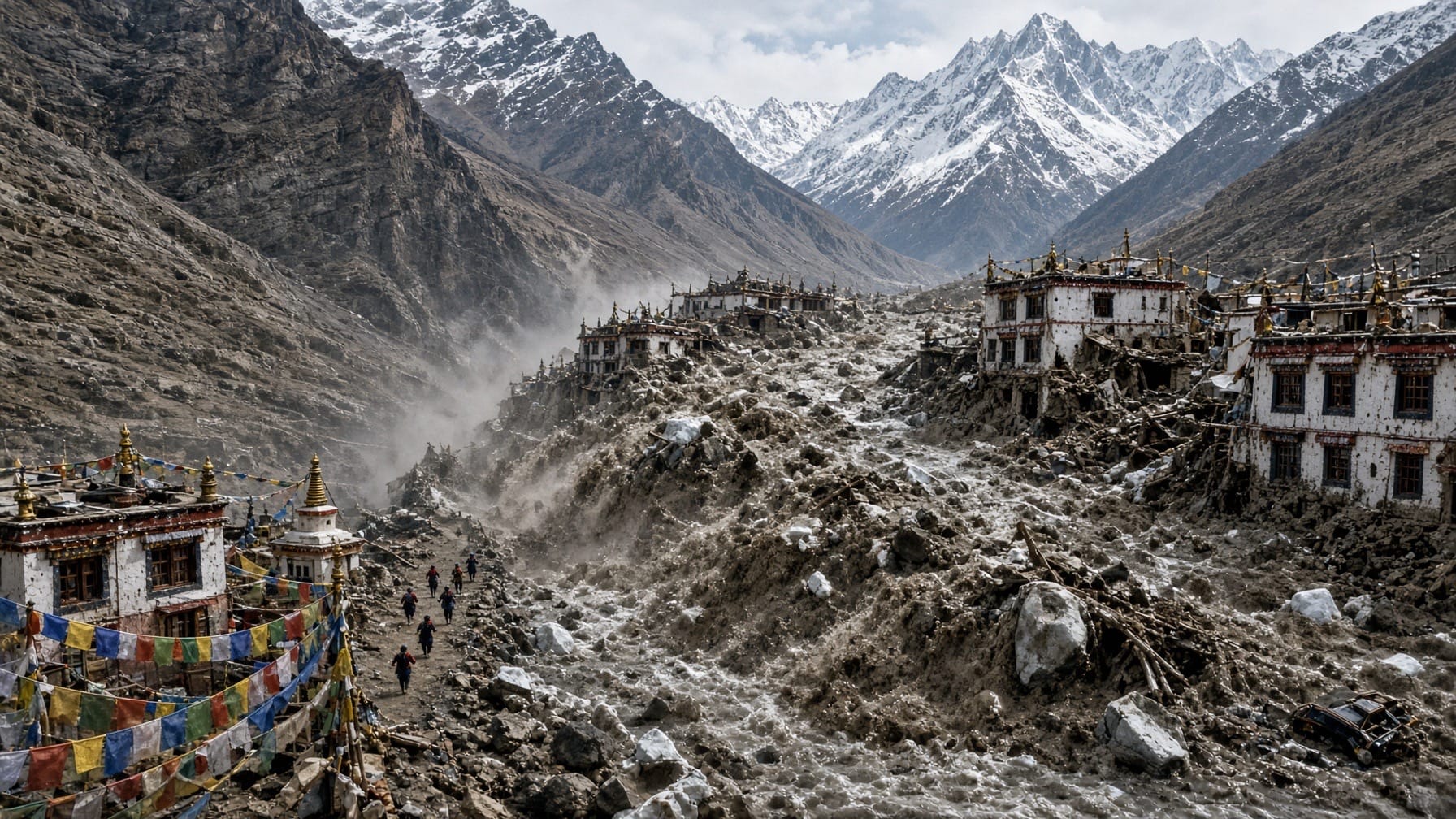 Himaalaja sajandi katastroof Nepali–Tiibeti piiril: Gyirongi piiripunkt hävis rusuvoolus