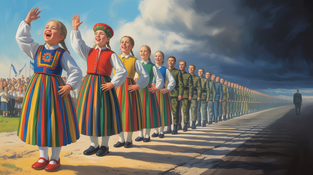 "Sõttaminek" kui mobilisatsiooni rituaal: teadvuse sünkroniseerimine sõjalisele lainele post image