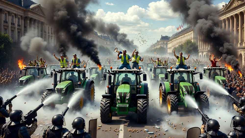 Traktorid vallutasid Brüsseli: tuhandete talunike massimeeleavaldus lõppes tulekahjude ja pisargaasiga post image