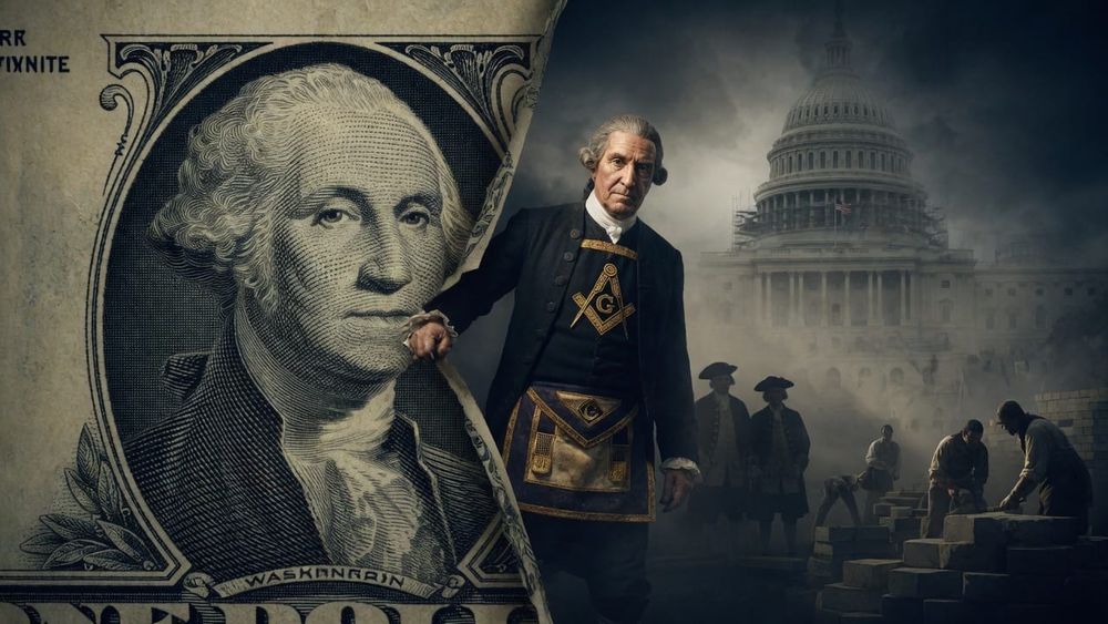 George Washington kandis vabamüürlase põlle, kui Ameerika võimule nurgakivi pandi post image