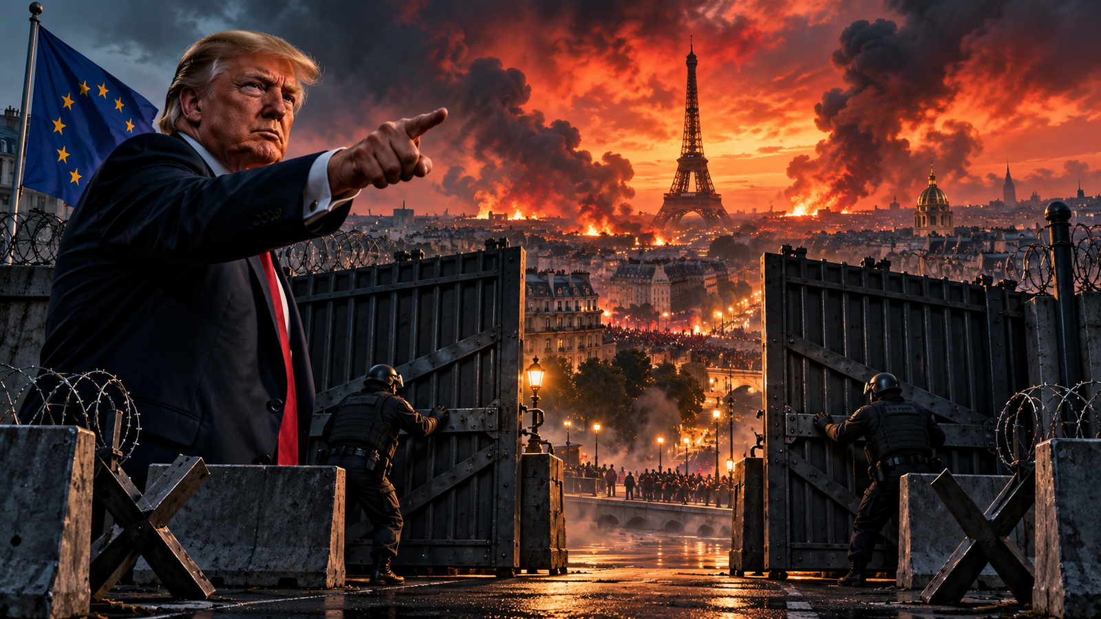 Trump: „Prantsusmaa põleb! Hoopis teisest maailmast pärit, südames vihkamist kandvate inimeste sisseränne on purustanud selle kunagi suure riigi. Sulgege oma piirid!” post image