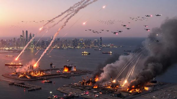 Trump kuulutas pausi. Lavan põles. Mõni tund hiljem olid droonid Kuveidi, Bahreini ja Emiraatide kohal. post image