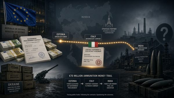 Ukraina mürsuraha tarneahela taga on Venemaa lähedase strateegilise partneri India ettevõte. Kes kontrollis julgeolekuriski? post image