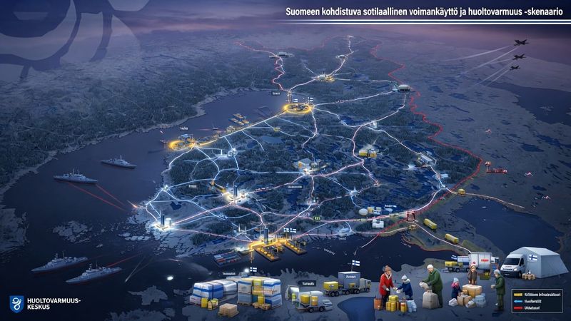 Soome avaldas oma sõjastsenaariumi — kui see juhtub, siis aasta pärast on linnad osaliselt tühjad, inimesed külmas, ravimid otsas, lapsed isadeta. post image