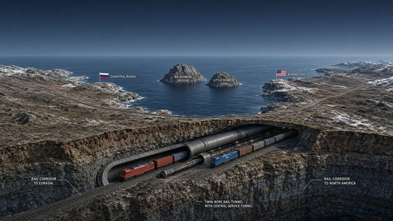 Putini–Trumpi tunnel jõudis projekteerimisse: 112 km Beringi väina all võib olla alles 6000 km megakoridori algus post image
