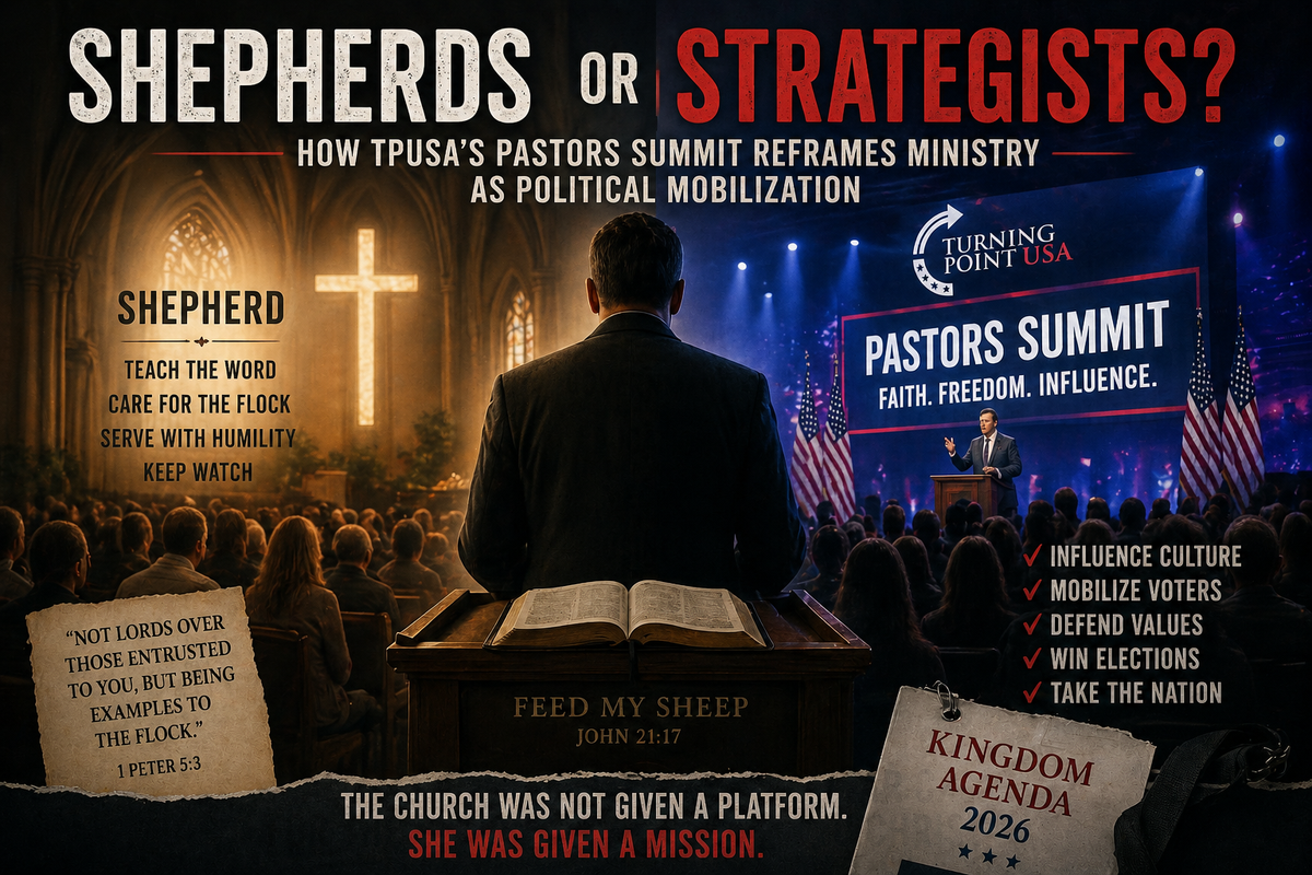 Shepherds or Strategists? How TPUSA’s Pastors Summit Reframes Ministry as Political Mobilization
