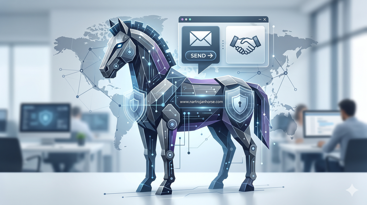 A symbolic Trojan Horse representing hidden deception within the modern church, illustrating the need for spiritual discernment and the unmasking of false teachings.