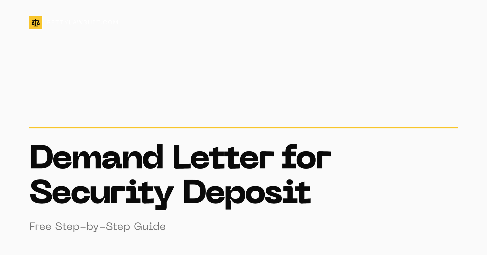 How to write a demand letter for a security deposit dispute free guide