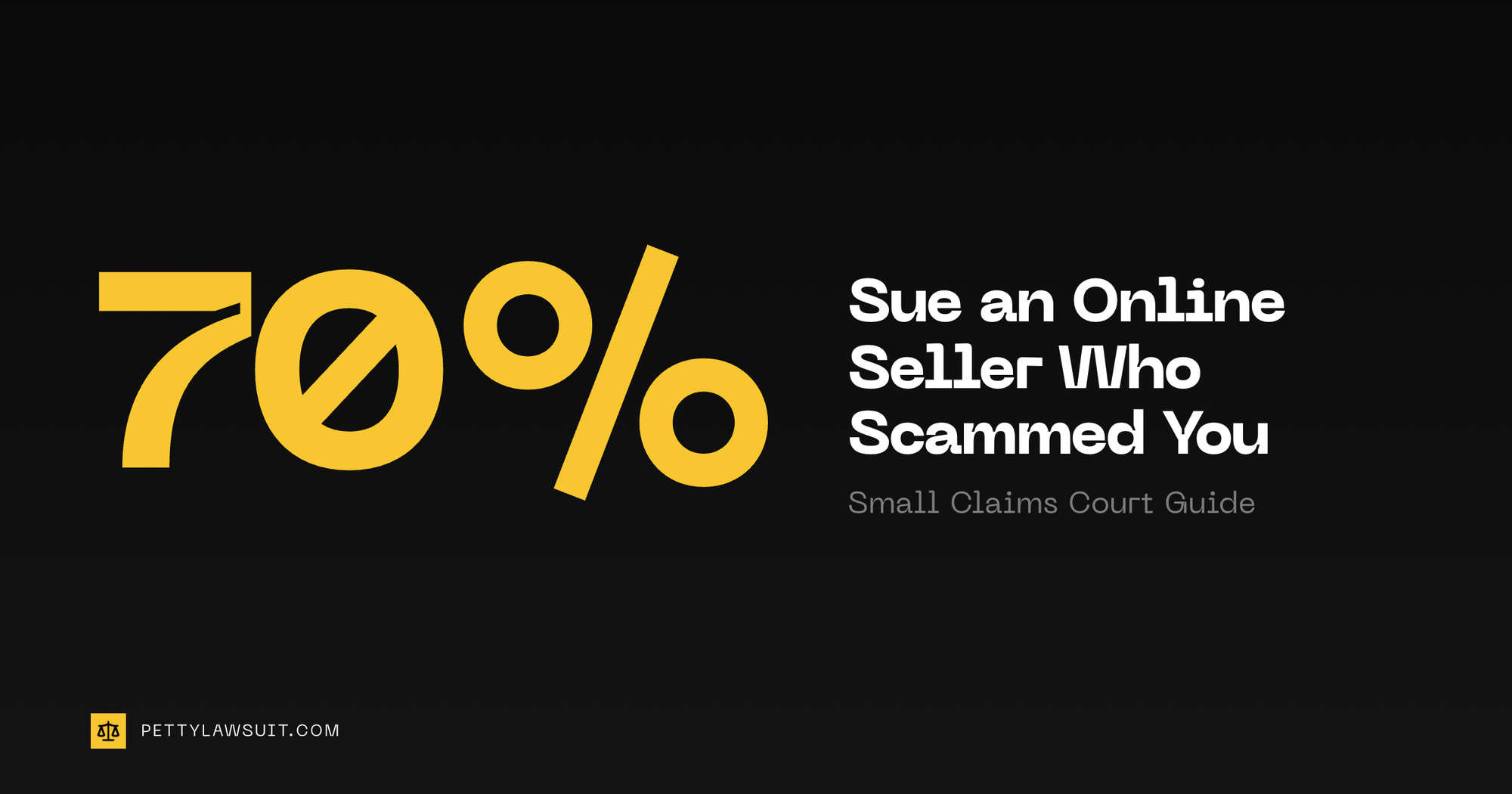 How to sue an online seller who scammed you in small claims court