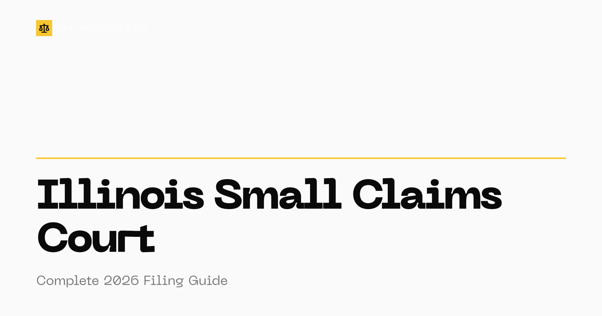 Illinois small claims court filing guide 2026