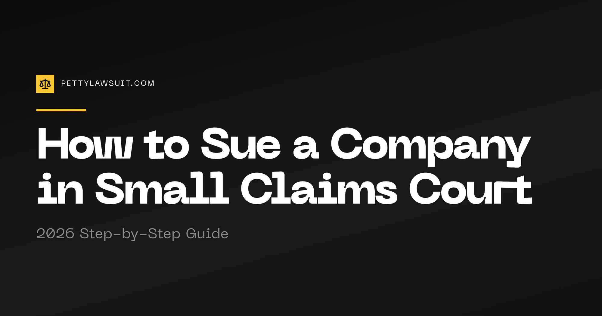 How to sue a company in small claims court: step-by-step 2026 guide