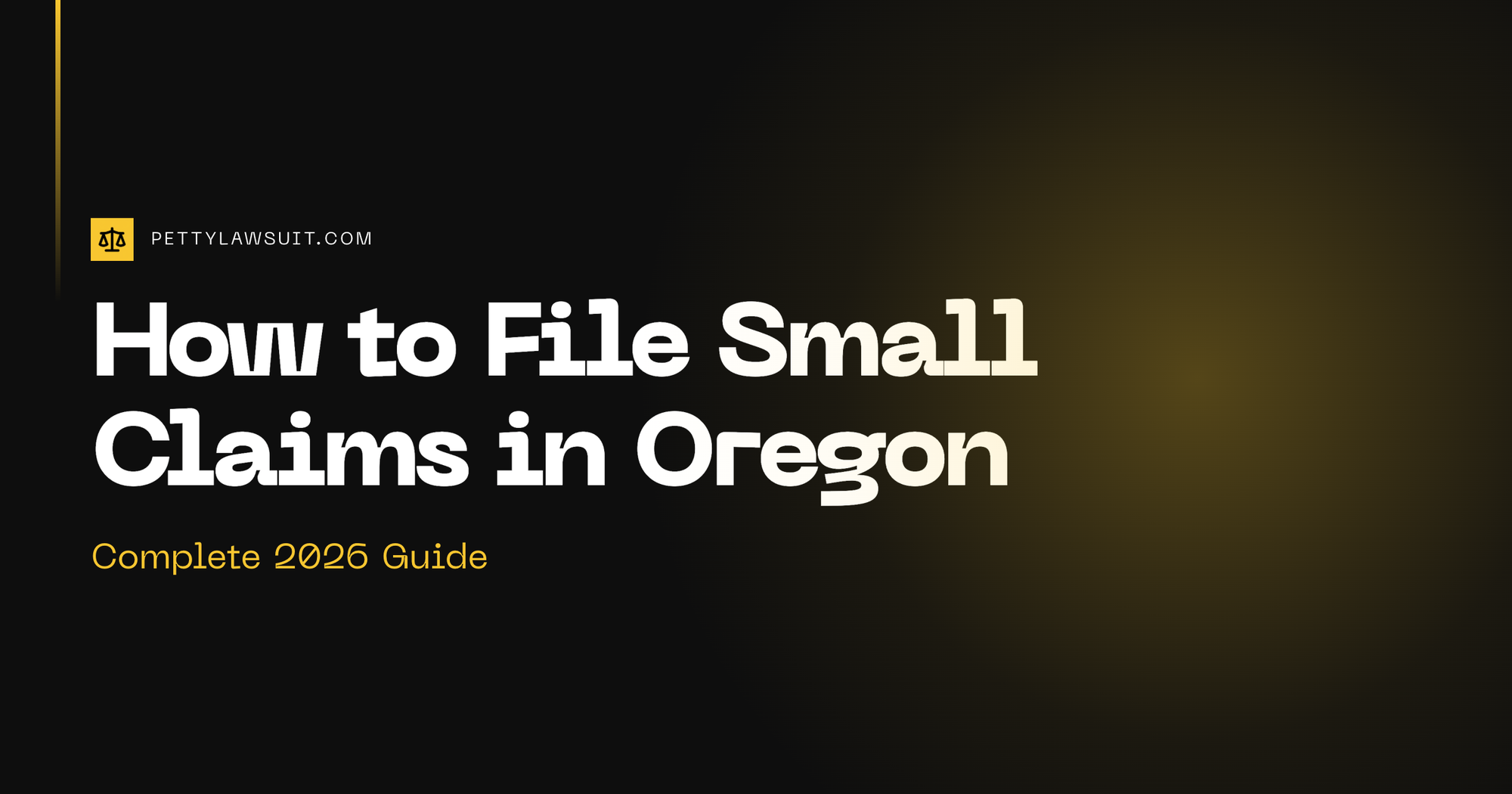How to file small claims in Oregon guide with filing fees and court deadlines