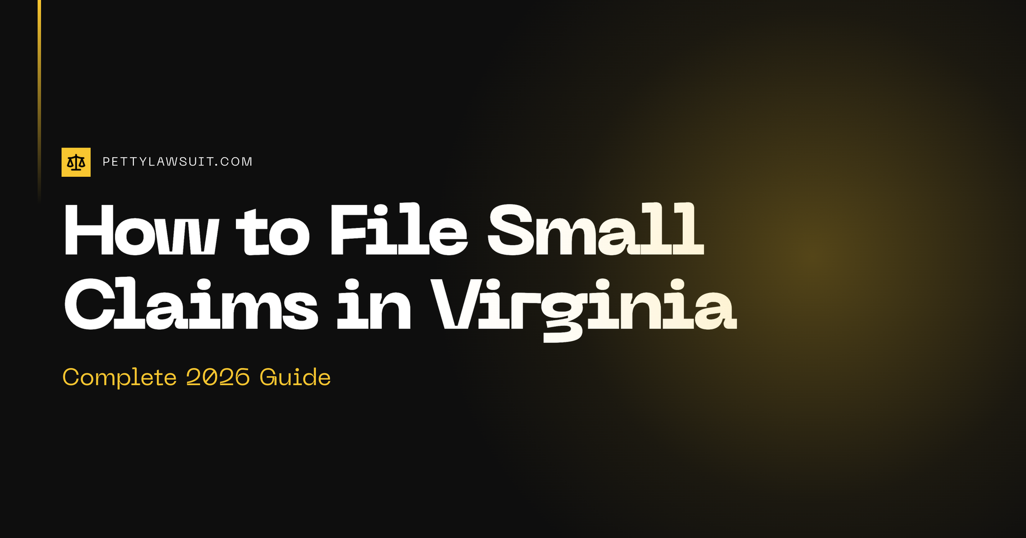 How to file small claims in Virginia General District Court 2026 guide