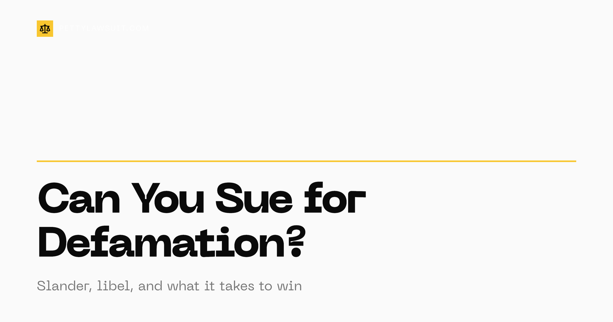 Can you sue someone for defamation of character: slander, libel, and what it takes to win
