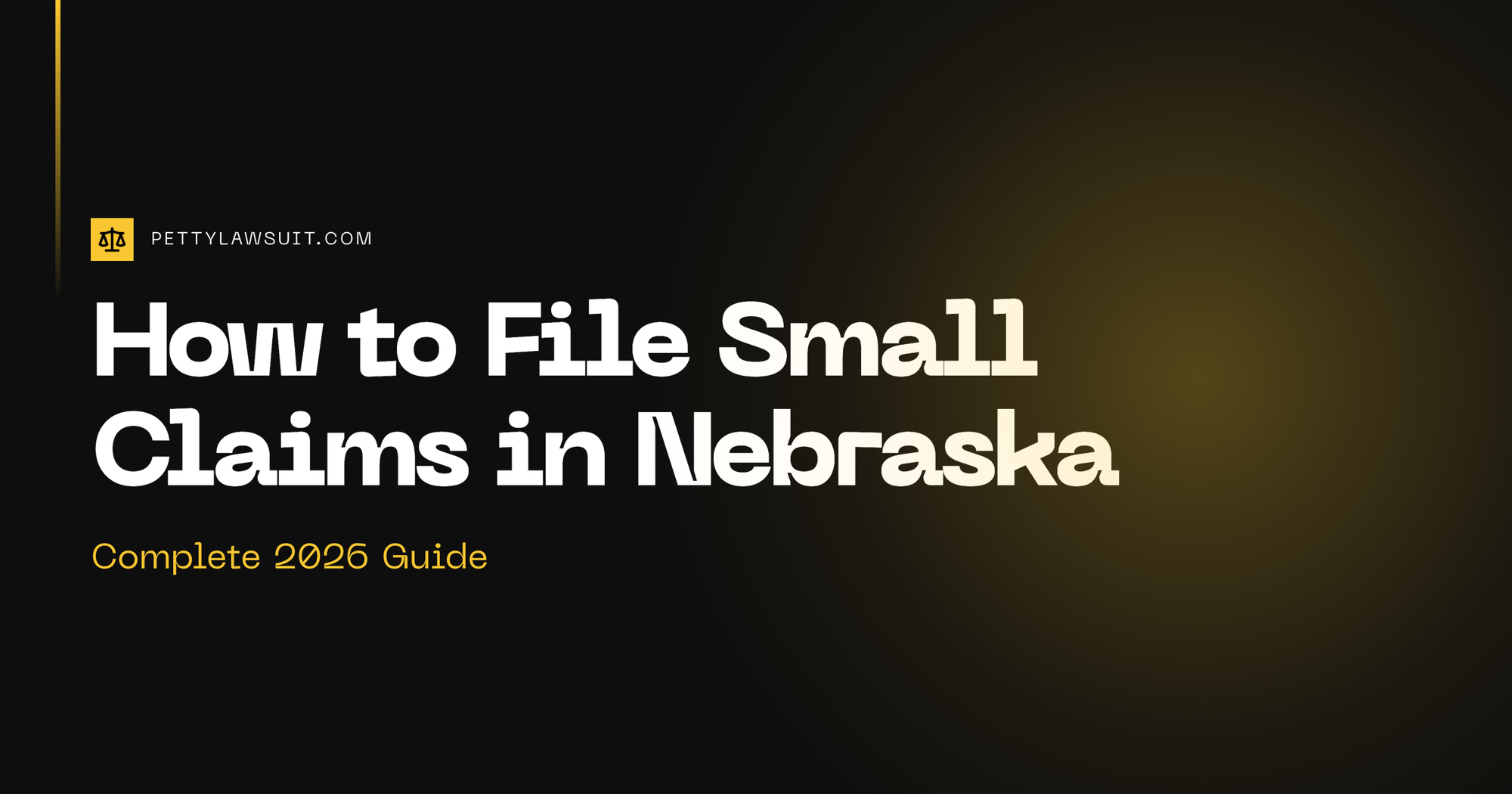 Nebraska small claims court filing guide with state outline and courthouse