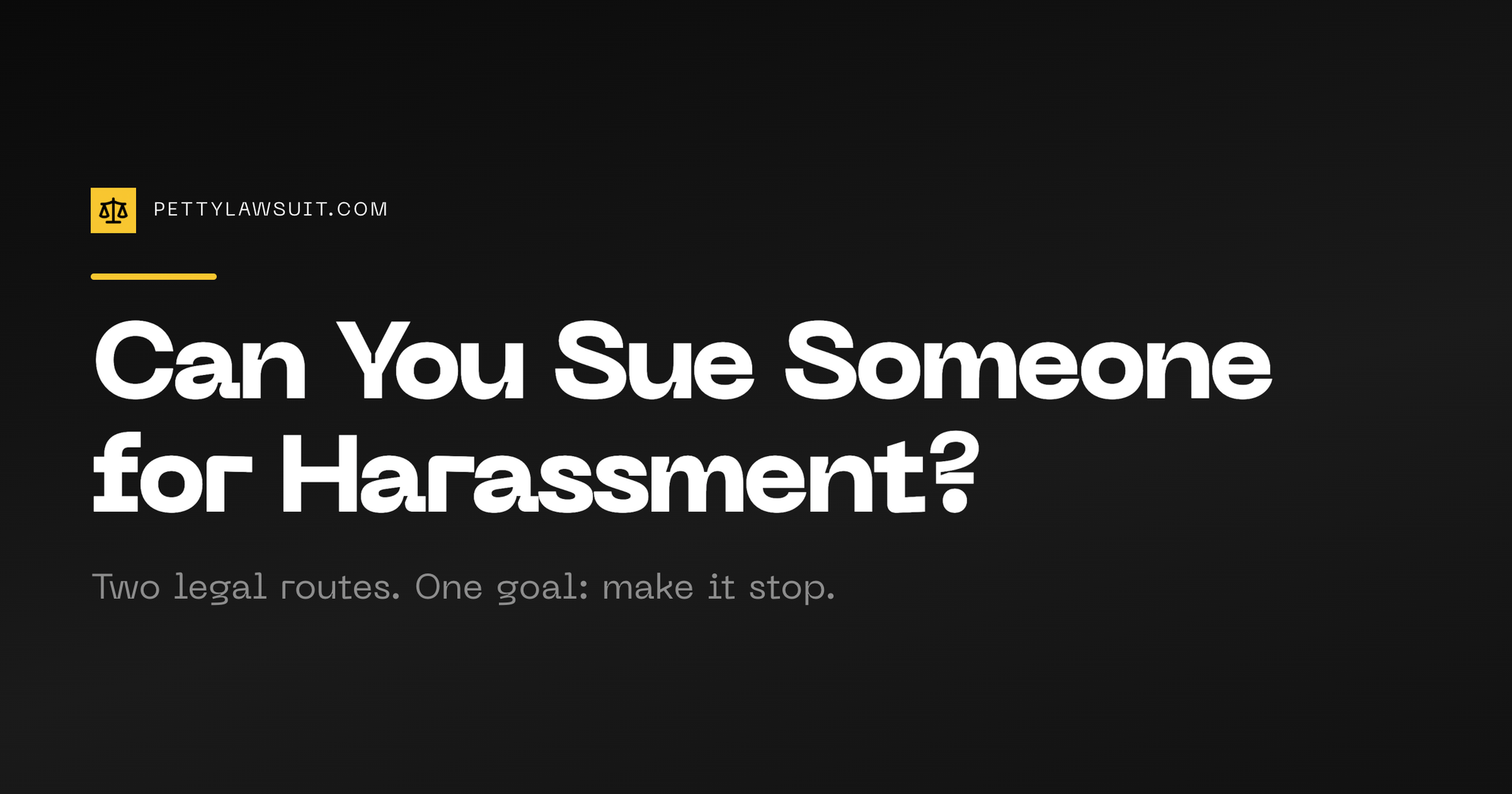 Can you sue someone for harassment? Guide to restraining orders, harassment lawsuits, and small claims court