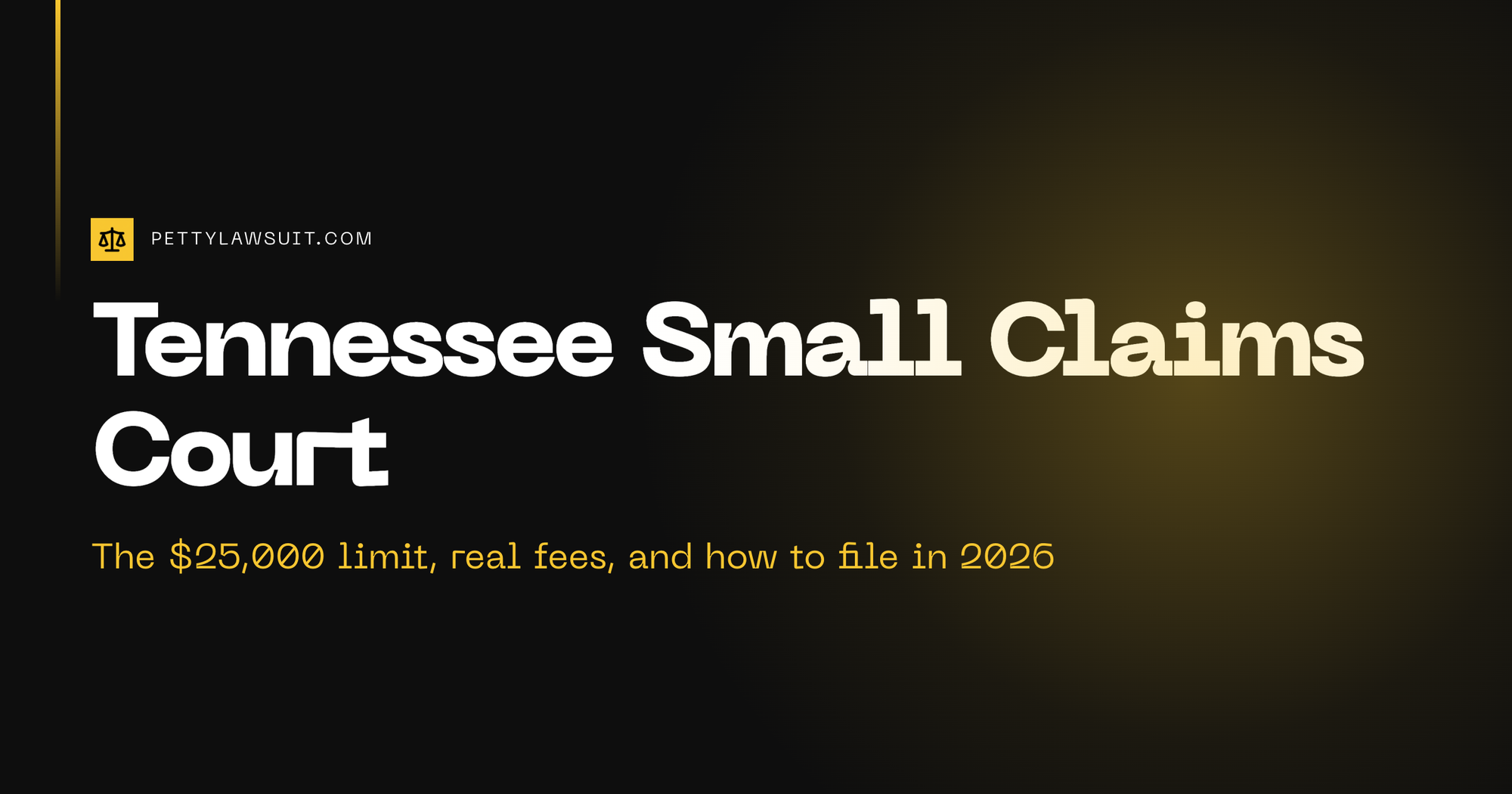 Tennessee small claims court guide: the $25,000 limit, real filing fees, and how to file in 2026