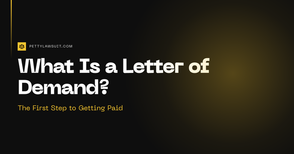 What is a letter of demand, explained simply for people owed money