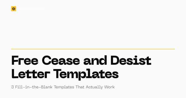Free cease and desist letter templates - 3 fill-in-the-blank formats for general use, harassment, and money owed